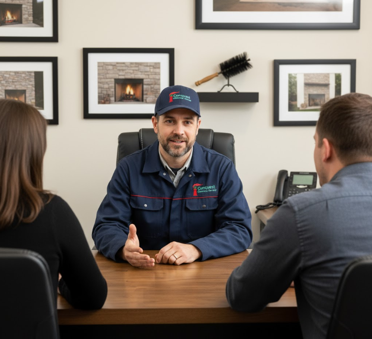 Chimney sweep consultation